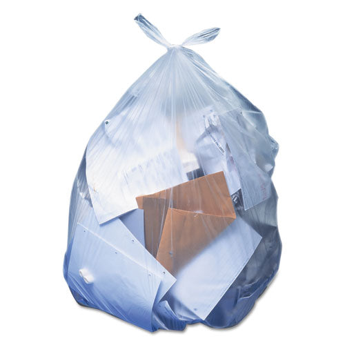 High-Density Waste Can Liners, 33 gal, 13 microns, 33" x 40", Natural, 25 Bags/Roll, 20 Rolls/Carton-(HERZ6640HNR02)