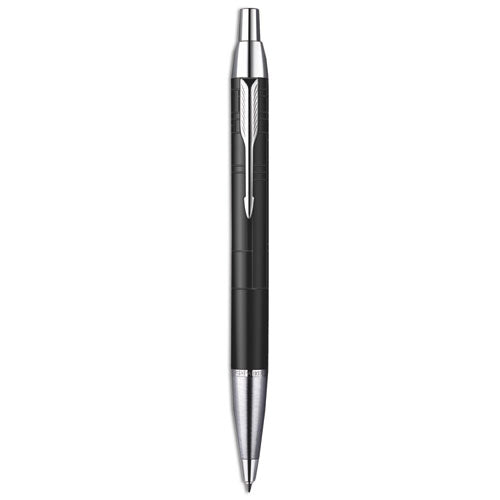IM Ballpoint Pen, Retractable, Fine 0.5 mm, Black Ink, Black/Chrome Barrel-(PAR1975553)
