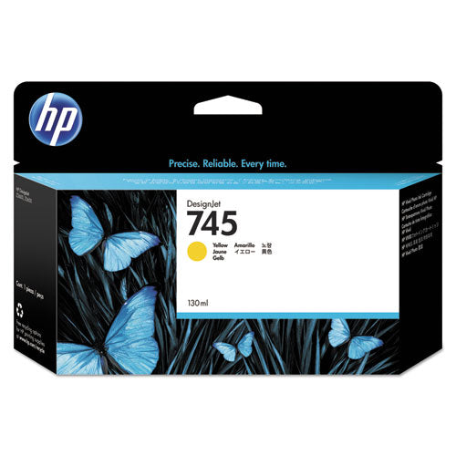 HP 745, (F9J96A) Yellow Original Ink Cartridge-(HEWF9J96A)