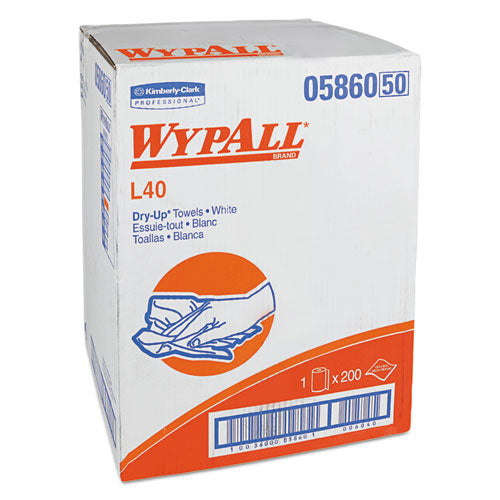 L40 Towels, Dry Up Towels, 19.5 x 42, White, 200 Towels/Roll-(KCC05860)