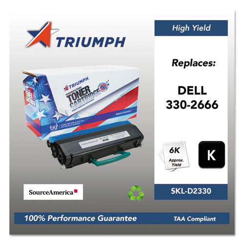 751000NSH1085 Remanufactured 330-2666 High-Yield Toner, 6,000 Page-Yield, Black-(SKLD2330)