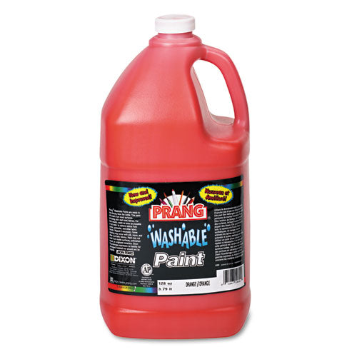Washable Paint, Orange, 1 gal Bottle-(DIX10602)