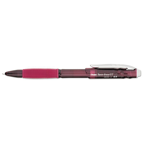 Twist-Erase GT Pencils, 0.5 mm, HB (#2.5), Black Lead, Red Barrel-(PENQE205B)