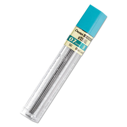 Super Hi-Polymer Lead Refills, 0.7 mm, B, Black, 12/Tube-(PEN50B)