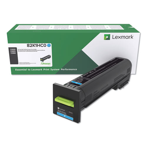 82K1HC0 Return Program High-Yield Toner, 17,000 Page-Yield, Cyan-(LEX82K1HC0)