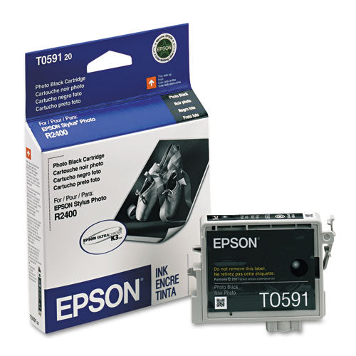 T059120 (59) UltraChrome K3 Ink, 640 Page-Yield, Photo Black-(EPST059120)