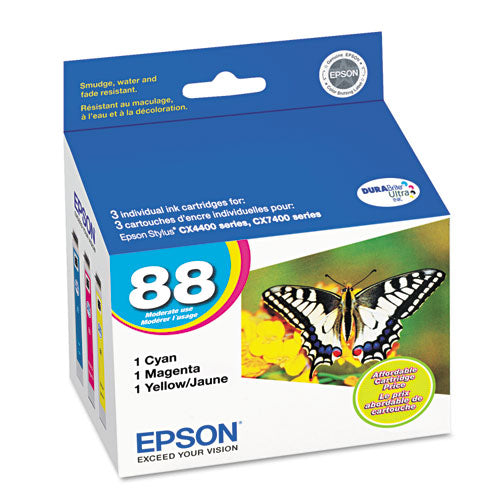 T088520-S (88) Ink, 430 Page-Yield, Cyan/Magenta/Yellow-(EPST088520S)