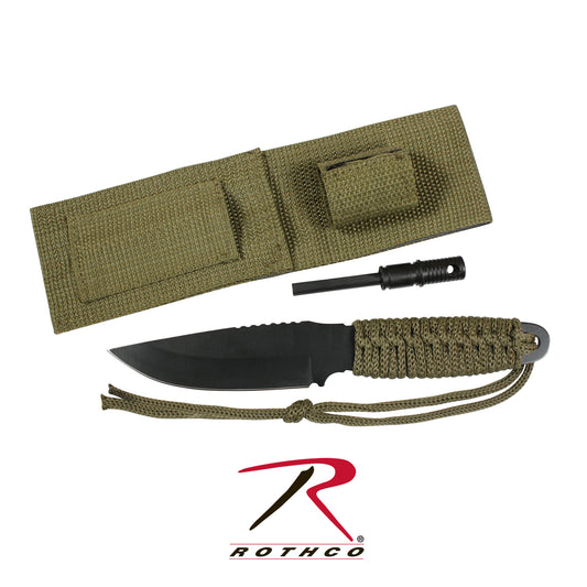 Rothco Paracord Knife With Fire Starter