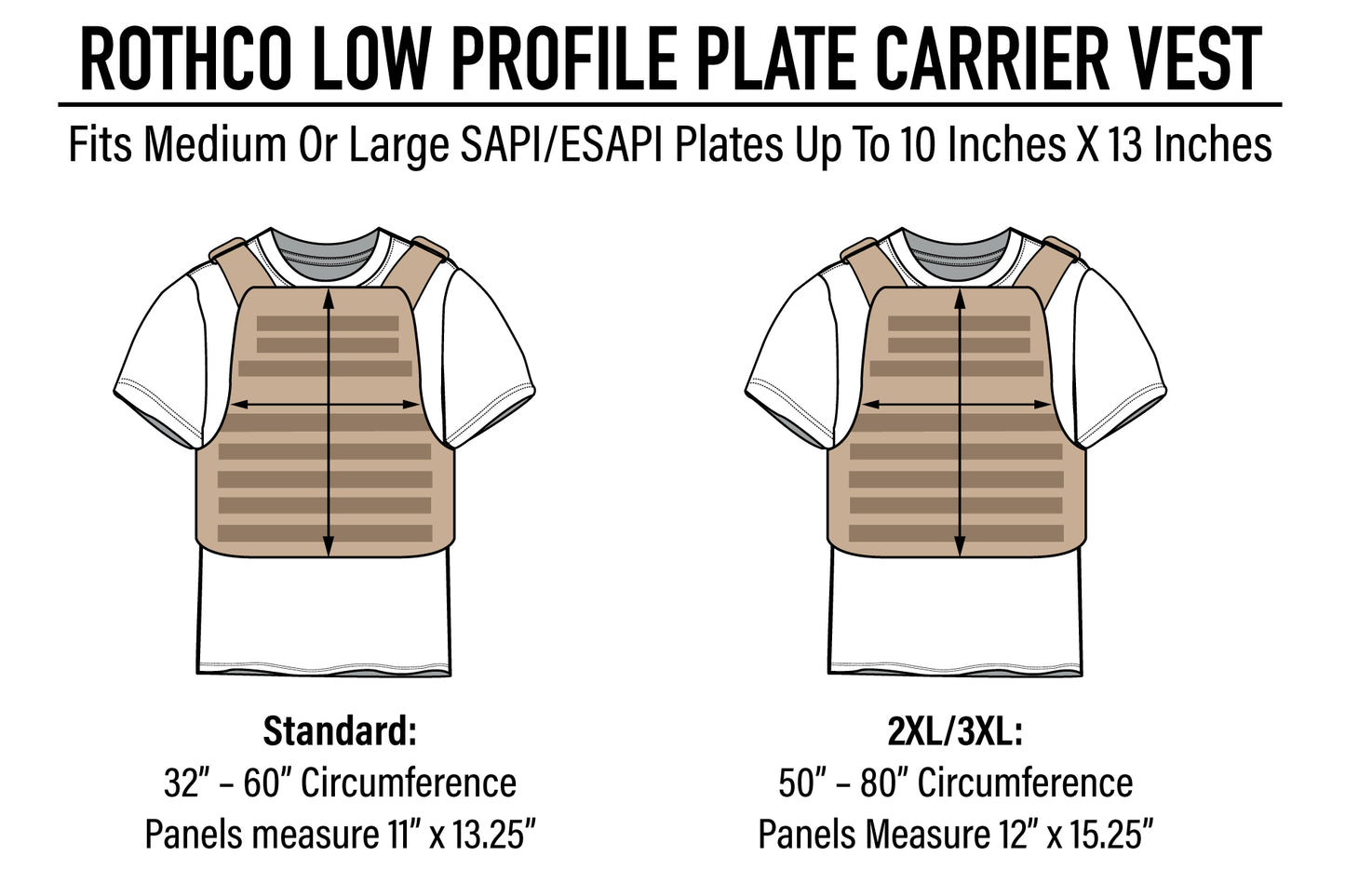Rothco Low Profile Plate Carrier Vest