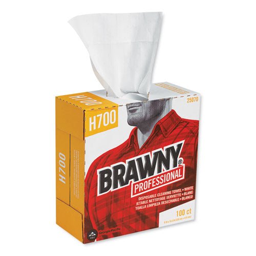 Medium Weight HEF Shop Towels, 9 1/8 x 16 1/2, 100/Box, 5 Boxes/Carton-(GPC25070CT)