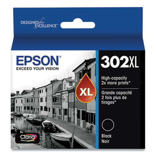 T302XL020-S (T302XL) Claria High-Yield Ink, Black-(EPST302XL020S)