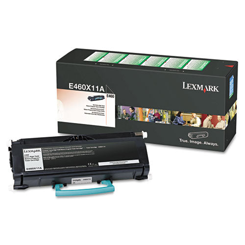 E460X11A Return Program Extra High-Yield Toner, 15,000 Page-Yield, Black-(LEXE460X11A)