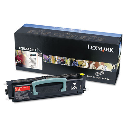 X203A11G Return Program Toner, 2,500 Page-Yield, Black-(LEXX203A11G)