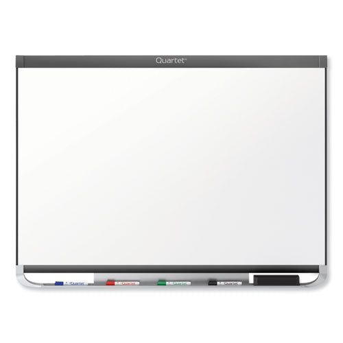 Prestige 2 DuraMax Magnetic Porcelain, 96 x 48, White Surface, Graphite Fiberboard/Plastic Frame-(QRTP558GP2)