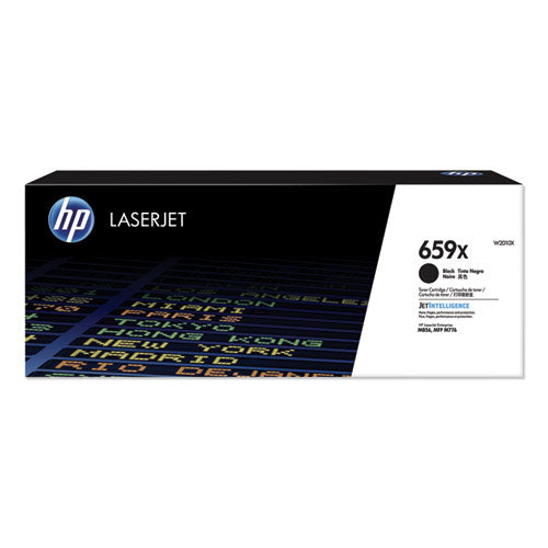 HP 659X, (W2010X) High-Yield Black Original LaserJet Toner Cartridge-(HEWW2010X)
