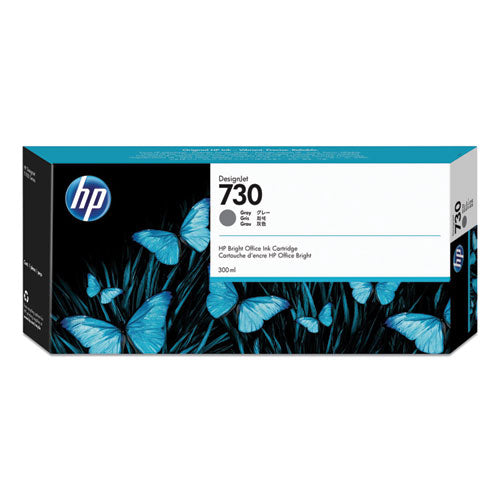 HP 730, (P2V72A) Gray Original Ink Cartridge-(HEWP2V72A)
