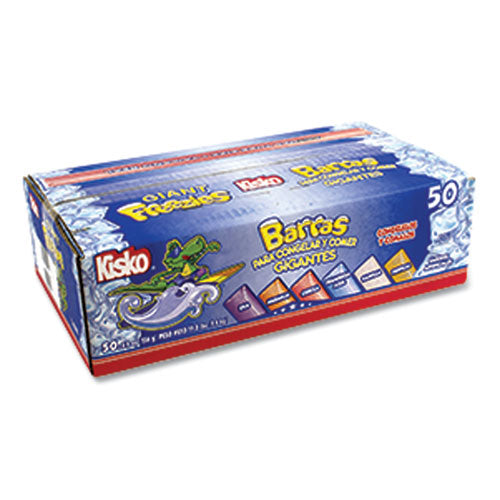 Giant Freezies, 6 Assorted Flavors, 5.5 oz Sleeve, 50 Sleeves/Box, Ships in 1-3 Business Days-(GRR20900477)