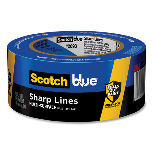 Sharp Lines Multi-Surface Painters Tape, 3" Core, 1.88" x 60 yds, Blue-(MMM70006576063)