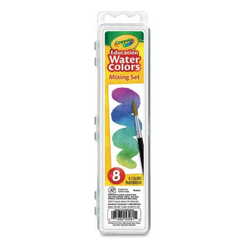 Watercolor Mixing Set, 7 Assorted Colors, Palette Tray-(CYO530081)