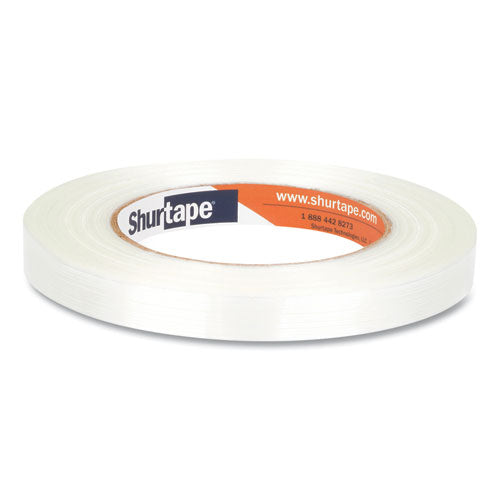GS 490 Economy Grade Fiberglass Reinforced Strapping Tape, 0.47" x 60.15 yds, White, 72/Carton-(SHU101228)