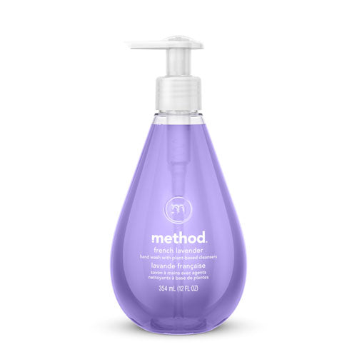 Gel Hand Wash, French Lavender, 12 oz Pump Bottle, 6/Carton-(MTH00031CT)