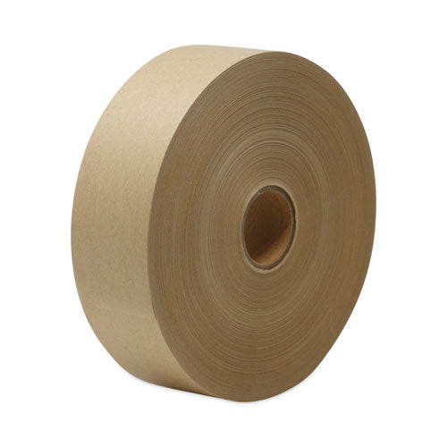 Gummed Kraft Sealing Tape, 3" Core, 2" x 600 ft, Brown, 12/Carton-(UNV2163)