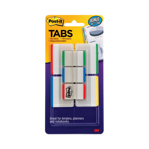 Lined Tabs Value Pack, (66) 1/5-Cut 1" Wide, (48) 1/3-Cut 2" Wide, Assorted Colors and Sizes, 114/Pack-(MMM686VAD1)