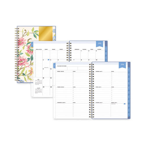 Day Designer Climbing Floral Blush Create-Your-Own Cover Weekly/Monthly Planner, 8 x 5, 12-Month (July-June): 2022-2023-(BLS137881)