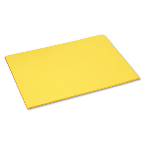 Tru-Ray Construction Paper, 76 lb Text Weight, 18 x 24, Yellow, 50/Pack-(PAC103068)
