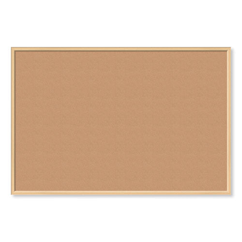 Cork Bulletin Board, 70 x 47, Natural Surface, Birch Wood Frame-(UBR2872U0001)