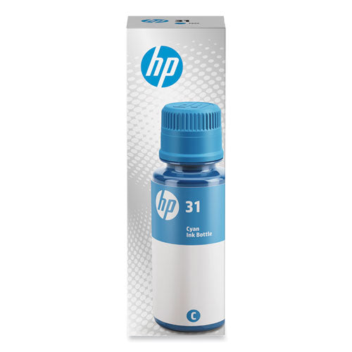 HP 31, (1VU26AN) High-Yield Cyan Original Ink Bottle-(HEW1VU26AN)