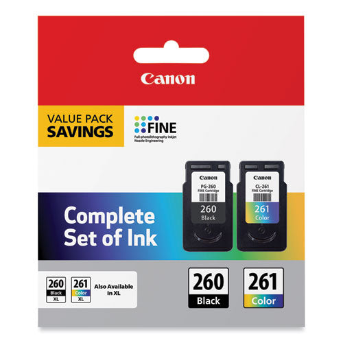 3725C006 (CL-261/PG-260) Ink, Black/Color-(CNM3725C006)