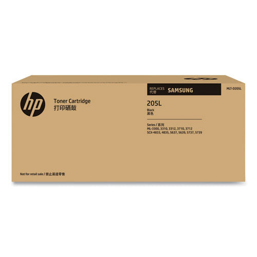 SU967A (MLT-D205L) High-Yield Toner, 5,000 Page-Yield, Black-(HEWSU967A)