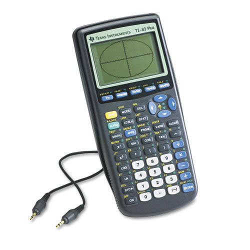 TI-83Plus Programmable Graphing Calculator, 10-Digit LCD-(TEXTI83PLUS)