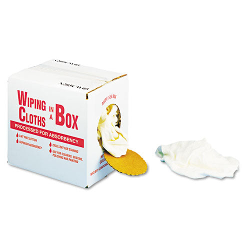 Multipurpose Reusable Wiping Cloths, Cotton, 5 lb Box, Assorted Sizes and Colors-(UFSN205CW05)
